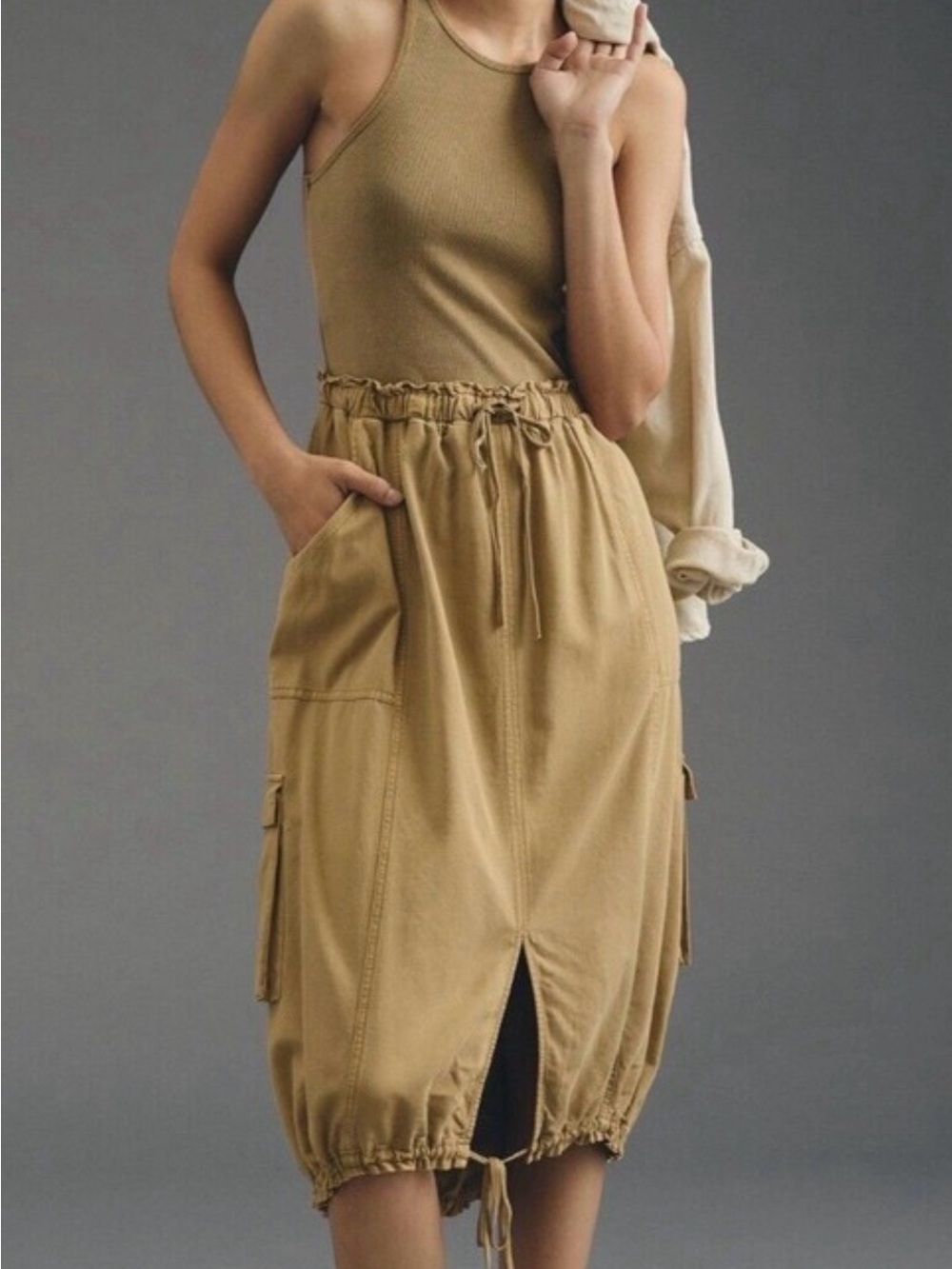 daily practice Anthropologie highneck ombré dress size XS